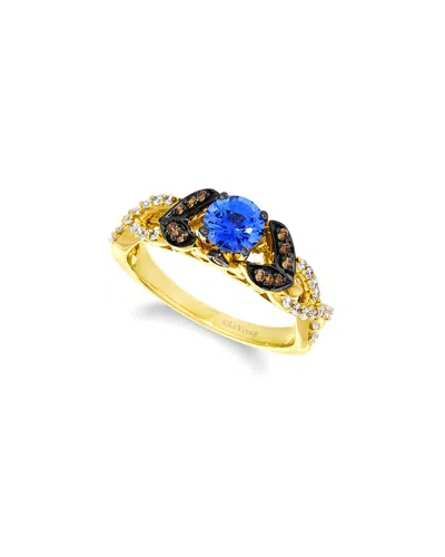LE VIAN LE VIAN® BLUEBERRY SAPPHIRE™ 14K 1.01 CT. TW. DIAMOND & SAPPHIRE RING