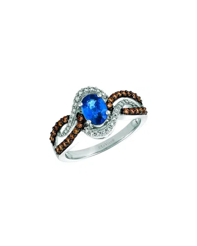 Le Vian ® Blueberry Sapphire™ 14k 1.17 Ct. Tw. Diamond & Sapphire Ring In Silver
