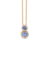Le Vian ® Blueberry Sapphire™ 14k Rose Gold 0.63 Ct. Tw. Diamond & Sapphire Pendant In Gold