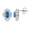 Le Vian Blueberry Sapphire Earrings Set In 14k Vanilla Gold In Blue