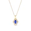 Le Vian Blueberry Sapphire Pendant Set In 14k Honey Gold In Blue