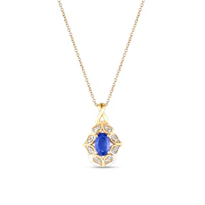 Le Vian Blueberry Sapphire Pendant Set In 14k Honey Gold