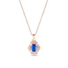 Le Vian Blueberry Sapphire Pendant Set In 14k Strawberry Gold In Blue