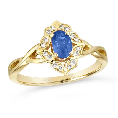 Le Vian Blueberry Sapphire Ring Set In 14k Honey Gold