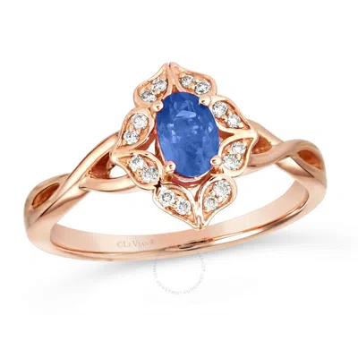 Le Vian Blueberry Sapphire Ring Set In 14k Strawberry Gold