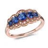 Le Vian Blueberry Sapphire Ring Set In 14k Strawberry Gold In Blue