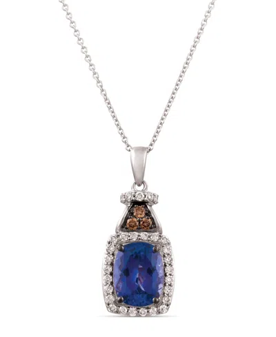 Le Vian Blueberry Tanzanite (2 Ct. T.w.) & Diamond (1/3 Ct. T.w.) 18" Pendant Necklace In 14k Gold (also Ava In White Gold