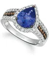 Le Vian Blueberry Tanzanite (2 Ct. T.w.) & Diamond (5/8 Ct. T.w.) Ring In 14k White Gold (also Available In  In Silver