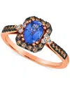 Le Vian Blueberry Tanzanite (3/4 Ct. T.w.) & Diamond (1/4 Ct. T.w.) In 14k Rose Gold In Tanzanite