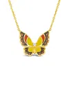 Le Vian ® Butterfly Away 14k 0.25 Ct. Tw. Diamond & Enamel Necklace