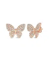 Le Vian 14k R/g Earr 2.01 Dia In White