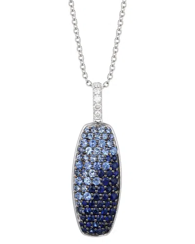 Le Vian ® Celestial 14k 2.07 Ct. Tw. Diamond & Sapphire Pendant Necklace In Blue