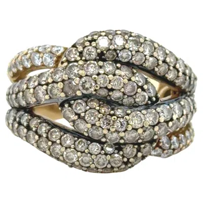Pre-owned Le Vian , Champagne Diamond And Diamond Ring In Multi