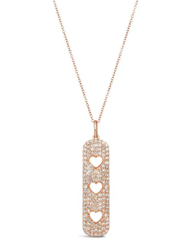 LE VIAN LE VIAN® CHAMSA HAND 14K ROSE GOLD 1.02 CT. TW. DIAMOND PENDANT