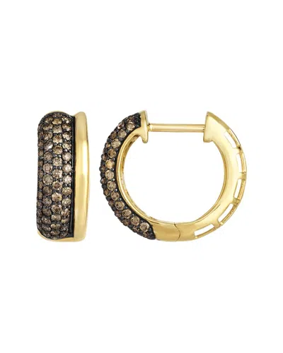 Le Vian ® Chocolate 14k 1.16 Ct. Tw. Diamond Hoop Earrings In Pink