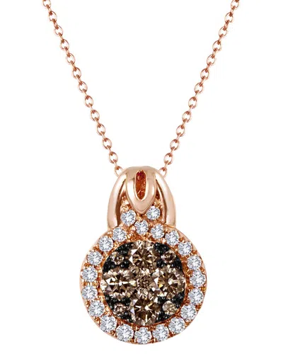 Le Vian ® Chocolate 14k Rose Gold 1.02 Ct. Tw. Diamond Pendant Necklace