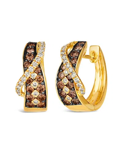 Le Vian ® Chocolate And Honey 14k 1.05 Ct. Tw. Diamond Huggie Earrings In Gold