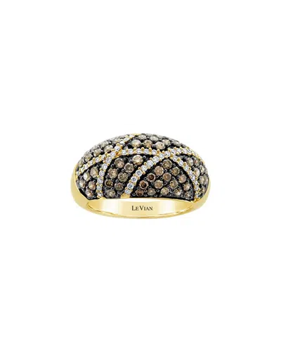 Le Vian ® Chocolate And Honey 14k 1.29 Ct. Tw. Diamond Band Ring In Multi