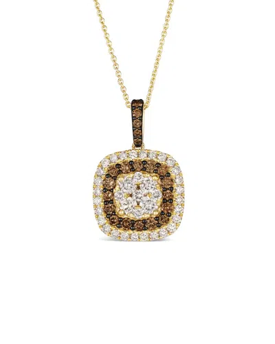 Le Vian ® Chocolate And Honey 14k 1.45 Ct. Tw. Diamond Drop Pendant In Gold