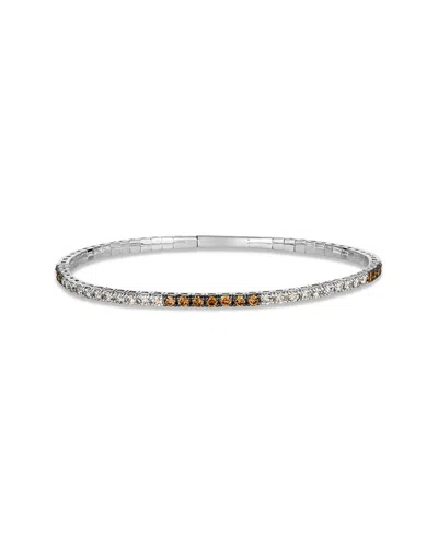 LE VIAN LE VIAN® CHOCOLATE AND VANILLA 14K 1.50 CT. TW. DIAMOND BANGLE