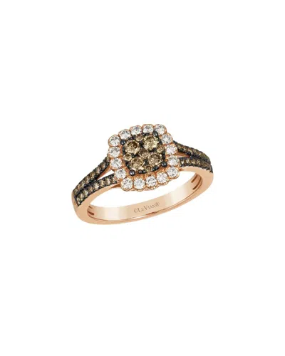 Le Vian ® Chocolate Cluster 14k Rose Gold 0.80 Ct. Tw. Diamond Cocktail Ring