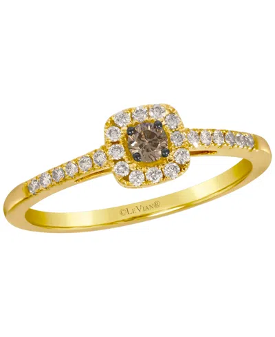 Le Vian Chocolate Diamond (0.10 Ct. T.w.) & Nude Diamond (0.17 Ct. T.w.) Ring In 14k Honey Gold