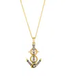 Le Vian Chocolate Diamond (0.22 Ct. T.w.) And Vanilla Diamond (0.03 Ct. T.w.) Chocolatier Pendant Necklace I In Gold