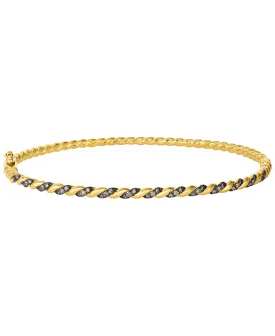 Le Vian Chocolate Diamond (0.30 Ct. T.w.) Bangle In 14k Honey Gold
