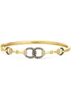 Le Vian Chocolate Diamond (0.41 Ct. T.w.) And Nude Diamond (0.21 Ct. T.w.) Bangle In 14k Honey Gold In Gold