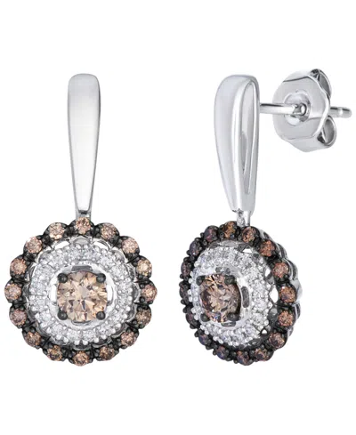Le Vian Chocolate Diamond (0.52 Ct. T.w.) & Vanilla Diamond (0.10 Ct. T.w.) Drop Earrings In 14k Vanilla Gol In Gold