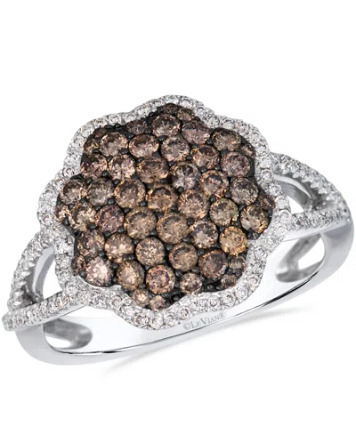Le Vian Chocolate Diamond (0.81 Ct. T.w.) & Vanilla Diamond (0.23 Ct. T.w.) Ring In 14k Vanilla Gold In Metallic