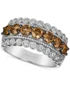 Le Vian Chocolate Diamond (1-1/4 Ct. T.w.) & Nude Diamond (1/3 Ct. T.w.) Multirow Ring In 14k Gold (also Ava In White Gold