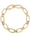 Le Vian Chocolate Diamond (1/3 Ct. T.w.) & Nude Diamond (1/4 Ct. T.w.) Link Bracelet In 14k Yellow Gold In Yellow Gold