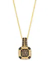 Le Vian Chocolate Diamond (1/4 Ct. T.w.), Nude Diamond (1/10 Ct. T.w.) & Blackberry Diamond (1/20 Ct. T.w.) In Yellow Gold