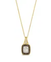 Le Vian Chocolate Diamond (.15 Ct. T.w.) And Nude Diamond (.43 Ct. T.w.) Square Pendant Necklace In 14k Hone In Gold