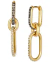 Le Vian Chocolate Diamond (1/6 Ct. T.w.) & Nude Diamond (1/5 Ct. T.w.) Link Earrings In 14k Yellow Gold In Yellow Gold