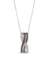 Le Vian Chocolate Diamond (.36 Ct. T.w.) & Nude Diamond (.22 Ct. T.w.) Pendant Necklace In 14k Vanilla Gold In Metallic