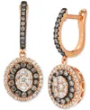 Le Vian Chocolate Diamond & Nude Diamond Drop Earrings (1 Ct. T.w.) In 14k Strawberry Gold In Rose Gold