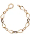 Le Vian Chocolate Diamond & Nude Diamond Interlocking Link Bracelet (3/8 Ct. T.w.) In 14k Gold In 14k Honey Gold Bracelet
