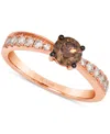 Le Vian Chocolate Diamond & Nude Diamond Ring (7/8 Ct. T.w.) In 14k Rose Gold In Gold