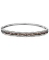 Le Vian Chocolate Diamond & Nude Diamond Scalloped Bangle Bracelet (1-7/8 Ct. T.w.) In 14k White Gold (also 