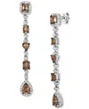 Le Vian Chocolate Diamond & Vanilla Diamond Linear Drop Earrings (4-1/2 Ct. T.w.) In 18k White Gold In No Color