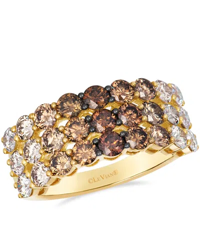 Le Vian Chocolate Diamond Anniversary Ring (2.57 Ct. T.w.) In 14k Yellow Gold In Red