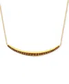 Le Vian Chocolate Diamond Curved Bar 17" Adjustable Collar Necklace (5/8 Ct. T.w.) In 14k Gold In Gold