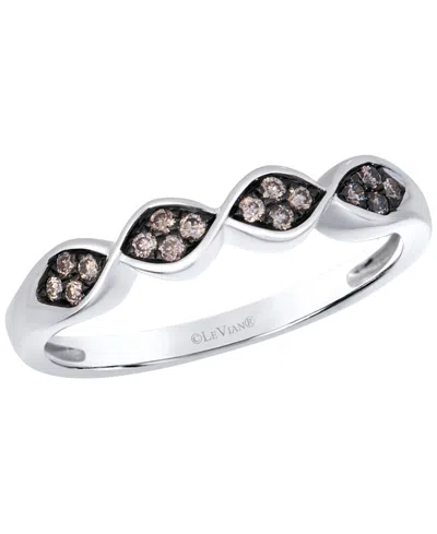 Le Vian Chocolate Diamond Ring (0.12 Ct. T.w.) In 14k Vanilla Gold In Metallic