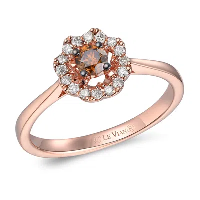 Le Vian Chocolate Diamond Ring Set In 14k Strawberry Gold In ["brown"]