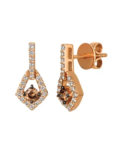 LE VIAN LE VIAN CHOCOLATE DIAMONDS 14K ROSE GOLD 0.68 CT. TW. DIAMOND DANGLE EARRINGS