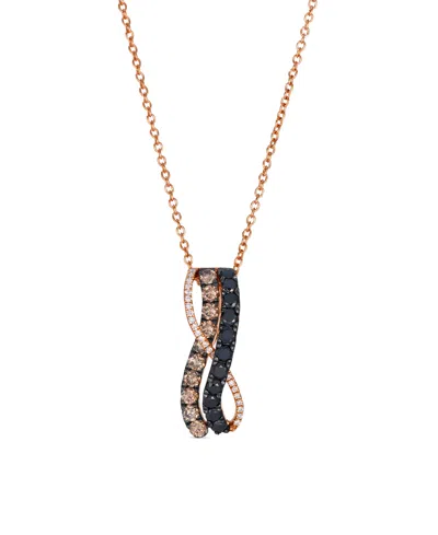 Le Vian Chocolate Diamonds (.34 Ct. T.w.), Blackberry Diamonds (.29 Ct. T.w.) And Vanilla Diamonds (.05 Ct.  In Gold