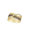 Le Vian ® Chocolate Gladiator 14k 0.94 Ct. Tw. Diamond Cocktail Ring In Gold