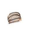 Le Vian ® Chocolate Gladiator 14k Rose Gold 1.47 Ct. Tw. Diamond Cocktail Ring In Black